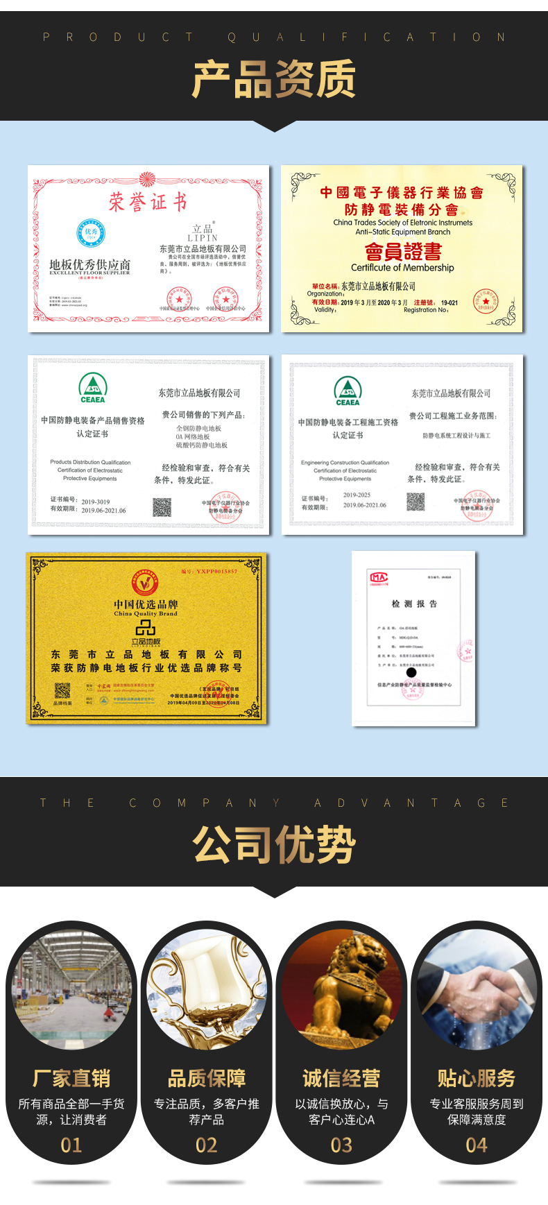 立品地板荣誉资质